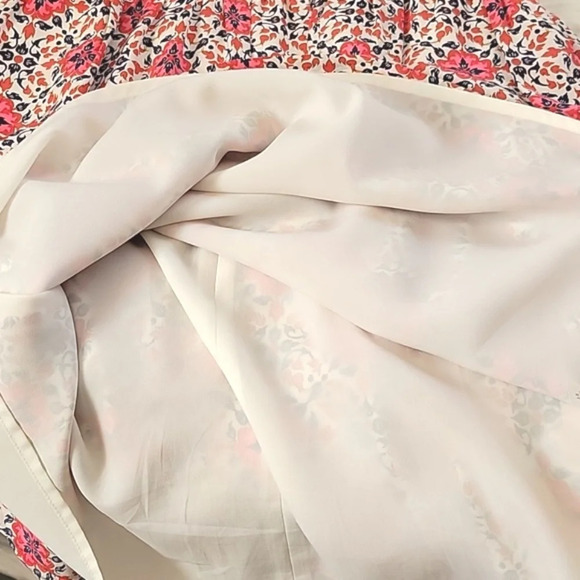 J. Crew Pink California Poppy Silk Medallion Dress Spring Retro 70s - Size 6 - Picture 8 of 12